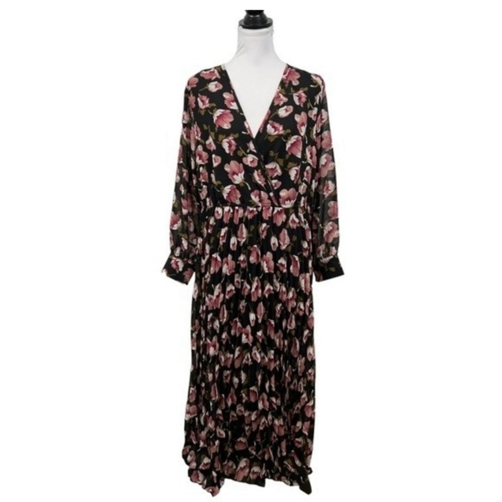 💕Indigo Rose💕 Floral Pleated Dress 2X